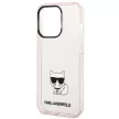 Karl Lagerfeld KLHCP14LCTTRI iPhone 14 Pro 6,1" Choupette Body tok, rózsaszín