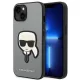 Karl Lagerfeld KLHCP14SSAPKHG iPhone 14/13 6,1" Saffiano Karl's Head Patch tok, ezüst