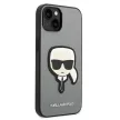 Karl Lagerfeld KLHCP14SSAPKHG iPhone 14/13 6,1" Saffiano Karl's Head Patch tok, ezüst