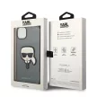 Karl Lagerfeld KLHCP14SSAPKHG iPhone 14/13 6,1" Saffiano Karl's Head Patch tok, ezüst