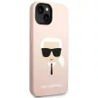 Karl Lagerfeld KLHMP14SSLKHLP iPhone 14 6,1" Silicone Karl's Head Magsafe light tok, rózsaszín