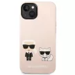Karl Lagerfeld KLHMP14SSSKCI iPhone 14 6,1" Silicone Karl & Choupette Magsafe light tok, rózsaszín