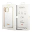 Guess GUHCP14SHGCRHS iPhone 14 6.1" Croco Collection tok, ezüst
