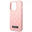 Karl Lagerfeld KLHCP14LRUPKLPP iPhone 14 Pro 6,1" 3D Monogram tok, rózsaszín