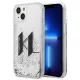 Karl Lagerfeld KLHCP14SLBKLCS iPhone 14 6,1" Liquid Glitter Big KL tok, ezüst