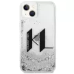 Karl Lagerfeld KLHCP14SLBKLCS iPhone 14 6,1" Liquid Glitter Big KL tok, ezüst
