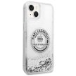 Karl Lagerfeld KLHCP14MLCRSGRS iPhone 14 Plus / 15 Plus 6,7" hardcase Liquid Glitter RSG tok, ezüst