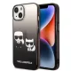 Karl Lagerfeld KLHCP14STGKCK iPhone 14 6,1" Gradient Ikonik Karl & Choupette tok, fekete