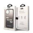 Karl Lagerfeld KLHCP14STGKCK iPhone 14 6,1" Gradient Ikonik Karl & Choupette tok, fekete