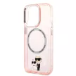Karl Lagerfeld case iPhone 14 Pro Max 6,7" KLHMP14XHNKCIP Magsafe IML NFT Karl&Choupette tok, rózsaszín