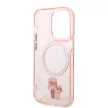 Karl Lagerfeld case iPhone 14 Pro Max 6,7" KLHMP14XHNKCIP Magsafe IML NFT Karl&Choupette tok, rózsaszín