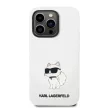 Karl Lagerfeld KLHMP14XSNCHBCH iPhone 14 Pro Max 6.7" Silicone Choupette MagSafe tok, fehér