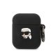KARL LAGERFELD KLA2RUNIKK Apple Airpods 1 / 2 3D Sil NFT Karl tok, fekete