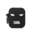 KARL LAGERFELD KLA2RUNIKK Apple Airpods 1 / 2 3D Sil NFT Karl tok, fekete