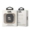 KARL LAGERFELD KLA2RUNIKK Apple Airpods 1 / 2 3D Sil NFT Karl tok, fekete