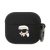 Karl Lagerfeld KLA3RUNIKK AirPods 3 cover tok, fekete Silicone Karl Head 3D tok, fekete