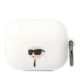 Karl Lagerfeld KLAPRUNIKH AirPods Pro cover Silicone Karl Head 3D tok, fehér