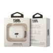 Karl Lagerfeld KLAPRUNIKH AirPods Pro cover Silicone Karl Head 3D tok, fehér