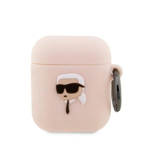 KARL LAGERFELD KLA2RUNIKP Apple Airpods 1 / 2 3D Sil NFT Karl tok, rózsaszín