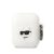 KARL LAGERFELD KLA2RUNCHH Apple Airpods 1 / 2 3D Sil NFT Choupette tok, fehér