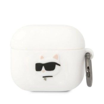   KARL LAGERFELD KLA3RUNCHH Apple Airpods 3 3D Sil NFT Choupette tok, fehér