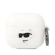KARL LAGERFELD KLA3RUNCHH Apple Airpods 3 3D Sil NFT Choupette tok, fehér