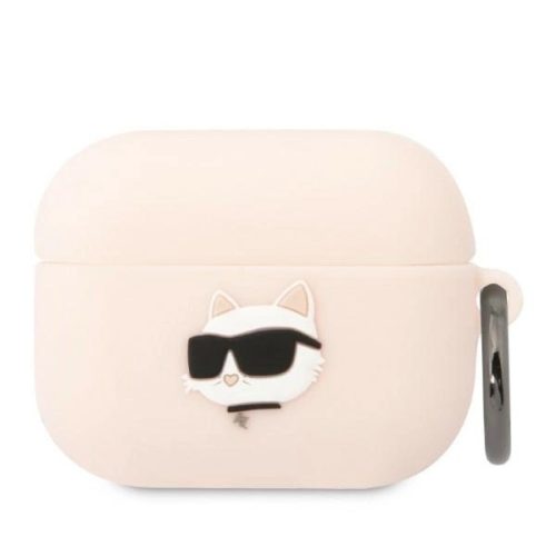 KARL LAGERFELD KLAPRUNCHP Apple Airpods Pro 3D Sil NFT Choupette tok, rózsaszín