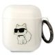 Karl Lagerfeld case Airpods 1 / 2 KLA2HNCHTCT Ikonik Choupette tok, átlátszó
