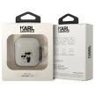 Karl Lagerfeld case Airpods 1 / 2 KLA2HNKCTGT Gliter Karl&Choupette tok, átlátszó