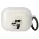 Karl Lagerfeld case Airpods Pro KLAPHNKCTGT Gliter Karl & Choupette tok, átlátszó