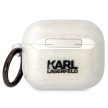 Karl Lagerfeld KLA3HNKCTGT Airpods 3 cover Gliter Karl&Choupette tok, átlátszó
