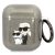 Karl Lagerfeld case Airpods 1/2 KLA2HNKCTGK Glitter Karl&Choupette tok, fekete