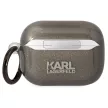 Karl Lagerfeld KLAPHNKCTGK Airpods Pro cover Gliter Karl&Choupette tok, fekete