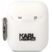 Karl Lagerfeld KLACA2SILKCW AirPods 1/2 Silicone Karl & Choupette tok, fehér