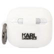 Karl Lagerfeld KLACA3SILKCW AirPods 3 Silicone Karl & Choupette tok, fehér