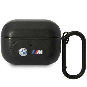   BMW BMAP22PVTK AirPods Pro cover Leather Curved Line tok, fekete