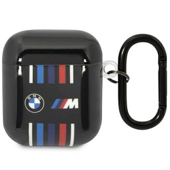   BMW BMA222SWTK AirPods 1/2 cover Multiple Colored Lines tok, fekete