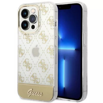   Guess GUHCP14LHG4MHG iPhone 14 Pro 6,1" 4G Pattern Script tok, arany