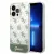 Guess iPhone 14 Pro Max 6,7" GUHCP14XHG4MHA IML Case Electroplated 4G Pattern Bottom Stripe Script Logo tok, khaki
