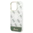 Guess iPhone 14 Pro Max 6,7" GUHCP14XHG4MHA IML Case Electroplated 4G Pattern Bottom Stripe Script Logo tok, khaki