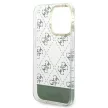 Guess iPhone 14 Pro Max 6,7" GUHCP14XHG4MHA IML Case Electroplated 4G Pattern Bottom Stripe Script Logo tok, khaki