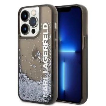   Karl Lagerfeld iPhone 14 Pro Max 6,7" KLHCP14XLCKVK Magsafe Liq Glitter Elong tok, fekete