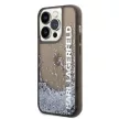 Karl Lagerfeld iPhone 14 Pro Max 6,7" KLHCP14XLCKVK Magsafe Liq Glitter Elong tok, fekete