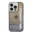 Karl Lagerfeld iPhone 14 Pro Max 6,7" KLHCP14XLCKVK Magsafe Liq Glitter Elong tok, fekete
