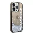Karl Lagerfeld iPhone 14 Pro Max 6,7" KLHCP14XLCKVK Magsafe Liq Glitter Elong tok, fekete