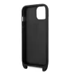 Karl Lagerfeld KLHCP14SSTMMK iPhone 14 6,1" Monogram Plaque Logo Strap tok, fekete