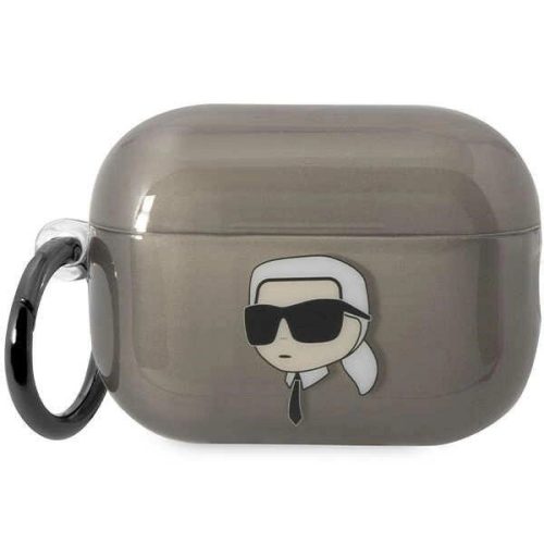 Karl Lagerfeld KKLAP2HNIKTCK Airpods Pro 2 (2022/2023) cover Ikonik Karl Lagerfeld tok, fekete