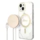 GUESS GUBPP14SHMEACSH iPhone 14 (Bundle Pack Magsafe: Case + Charger / IMG Marble / tok, arany tok, fehér)