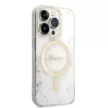 Guess GUBPP14LHMEACSH Case+ Charger Set iPhone 14 Pro 6.1" Marble MagSafe tok, fehér