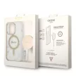 Guess GUBPP14LHMEACSH Case+ Charger Set iPhone 14 Pro 6.1" Marble MagSafe tok, fehér